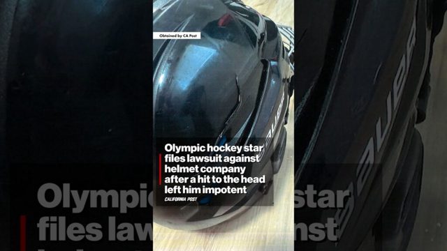 Olympic hockey star files lawsuit against helmet company after a hit to the head left him impotent