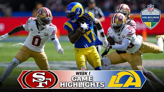 San Francisco 49ers vs Los Angeles Rams Game Highlights | 2026 Week 1 Melbourne Game