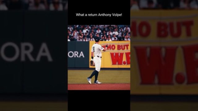 Anthony Volpe hits a Grand Slam along with much more in his return to the Yankees #mlb #baseball