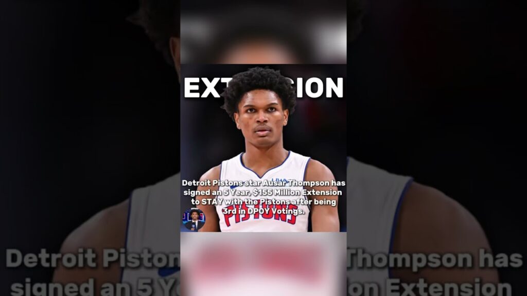 BREAKING NBA NEWS: Ausar Thompson Extends Contract #fyp #shorts #nba #news