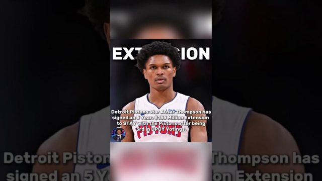BREAKING NBA NEWS: Ausar Thompson Extends Contract #fyp #shorts #nba #news