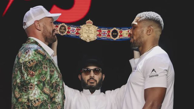 Fury and Joshua are best of enemies in friendly London launch