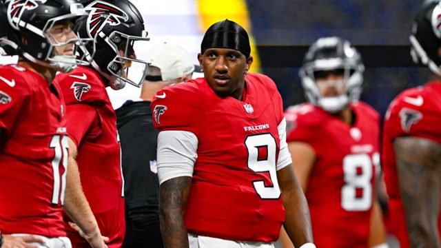 The Falcons’ quarterback plan has become a four-alarm fire