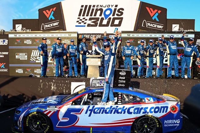 Kyle Larson surges to second in NASCAR postseason Chase heading to Bristol track he’s dominated