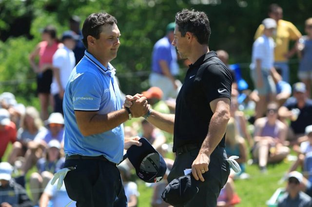 Rory McIlroy makes a comment about Patrick Reed after shooting 67 on day two at the BMW PGA