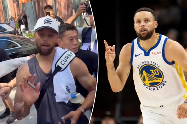 Warriors fan mob shuts down Steph Curry autograph session after Beijing workout