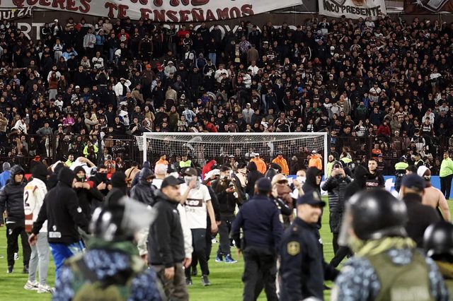 There was trouble! Platense v Fluminense nearly ended in tragedy