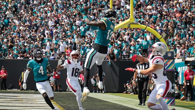 Jaguars got football from Travis Hunter’s first interception after sideline squabble