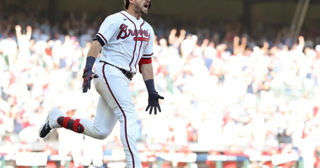 Braves initiate exorcism with Austin Riley’s huge homer, 5-3 win over Phillies in NLWC Game 1