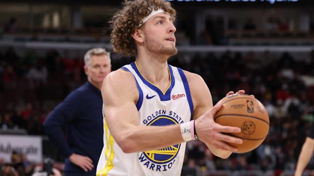 Brandin Podziemski was making waves at Warriors’ media day