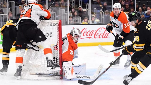 Flyers Squashed by Bruins in Preseason Loss After Losing Vladar