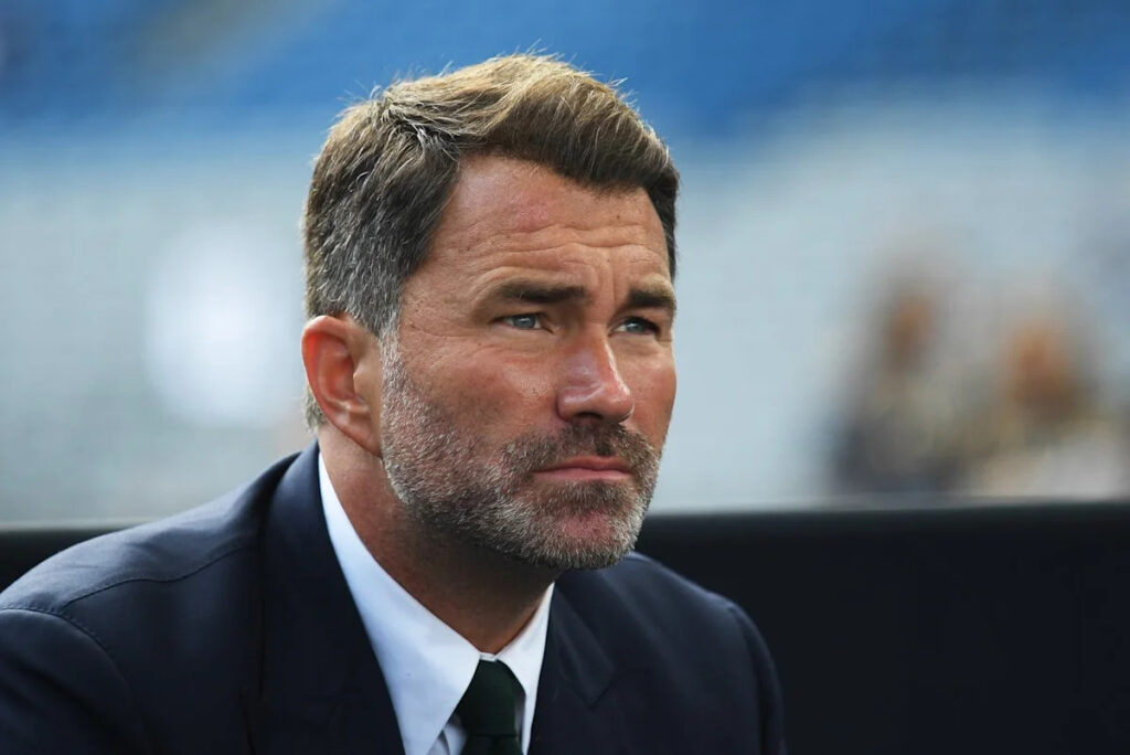 Eddie Hearn responds to Dana White tirade amid Cardiff talks for Anthony Joshua v Tyson Fury