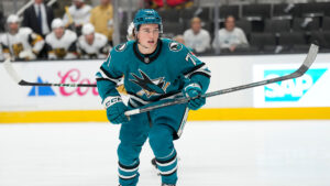 Celebrini questionable for Sharks vs. Ducks with lower body injury