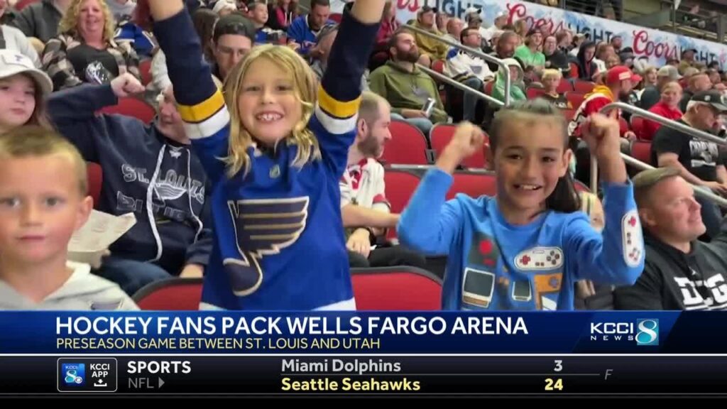 Fans flock to Des Moines for NHL preseason game