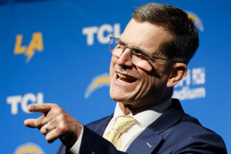 Chargers take Jim Harbaugh’s sometimes comical words very seriously