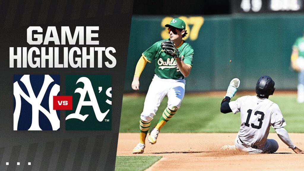 Yankees vs. A’s Game Highlights (9/22/24) | MLB Highlights