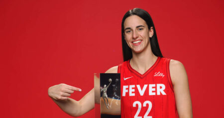 Caitlin Clark Honored By Fever for Historic WNBA Rookie Season in Photos, Videos