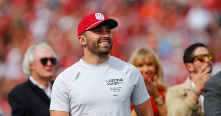 Baker Mayfield Says He Lives ‘Rent Free’ in Texas’ Heads After Flag Planting Video