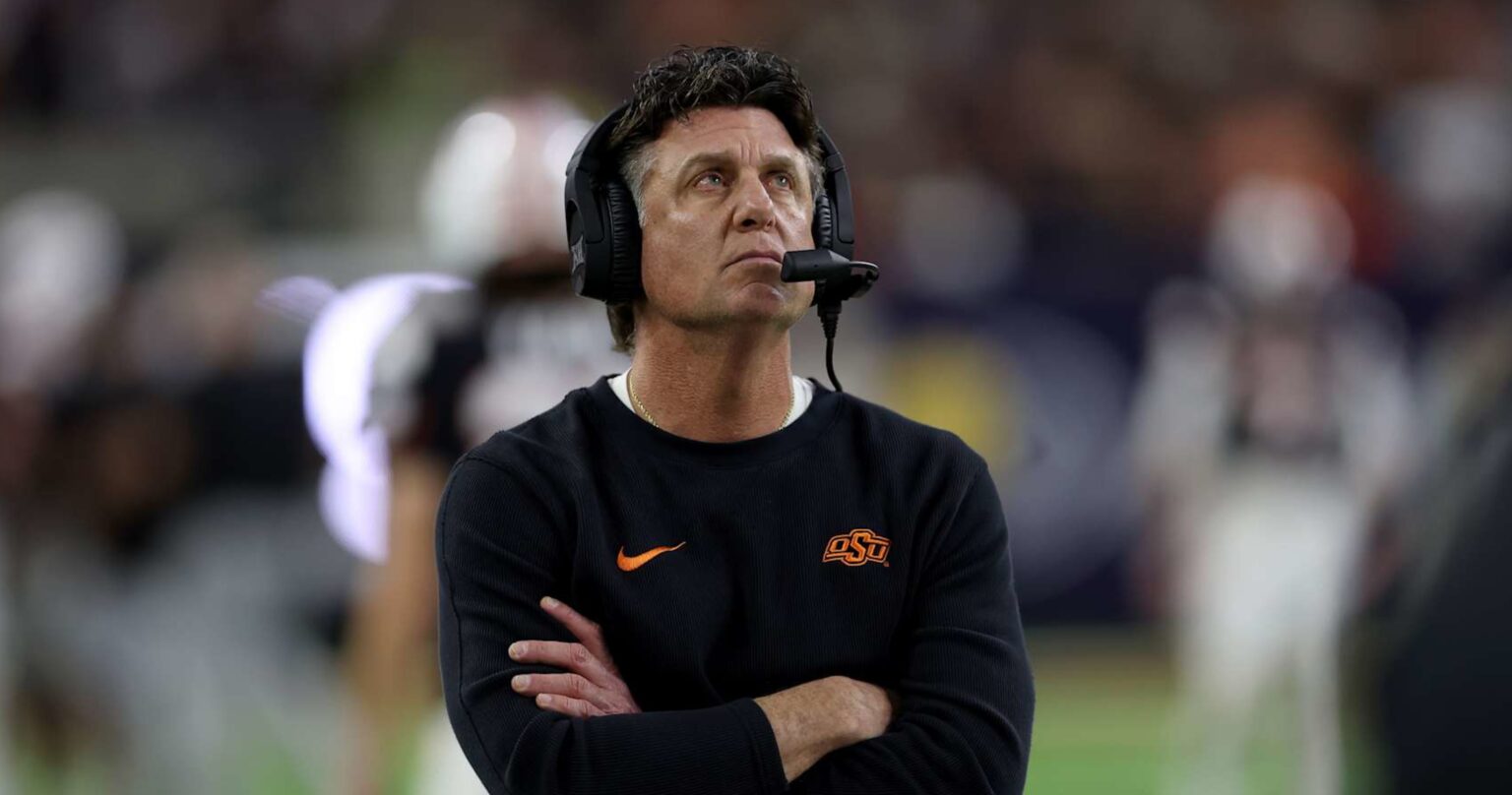 OSU’s Mike Gundy Head-Butted by Cattle, Says He Has ‘a Bad Eye’ in Zoom Video