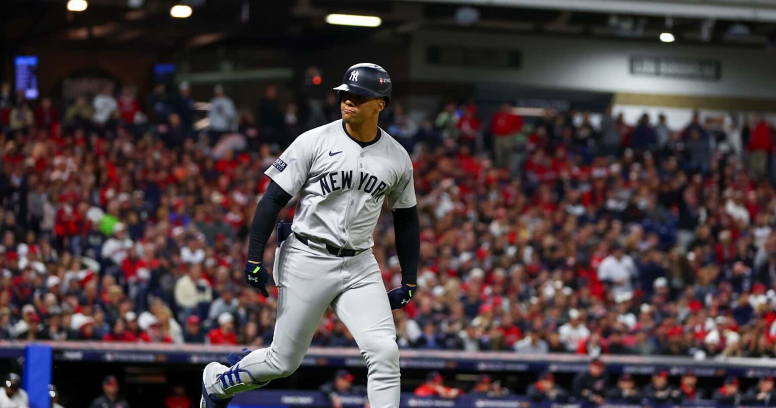 Juan Soto, Giancarlo Stanton Dazzle MLB Fans as Yankees Win vs. Guardians in ALCS G4