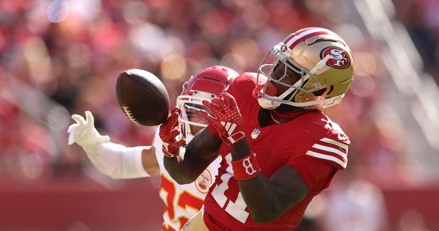 49ers’ Brandon Aiyuk Out with Knee Injury After Being Carted Off vs. Mahomes, Chiefs