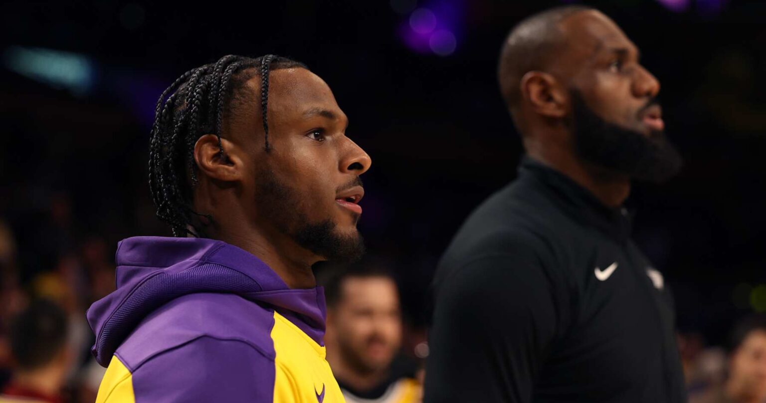 Video: Lakers’ LeBron, Bronny James Make History as 1st Father Son-Duo to Play in NBA