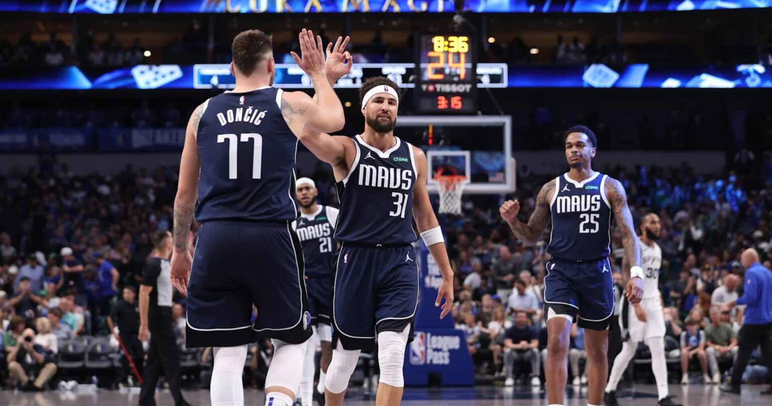 Luka Dončić, Mavs Dazzle NBA Fans as Klay Thompson Debuts in Win vs. Wemby, Spurs