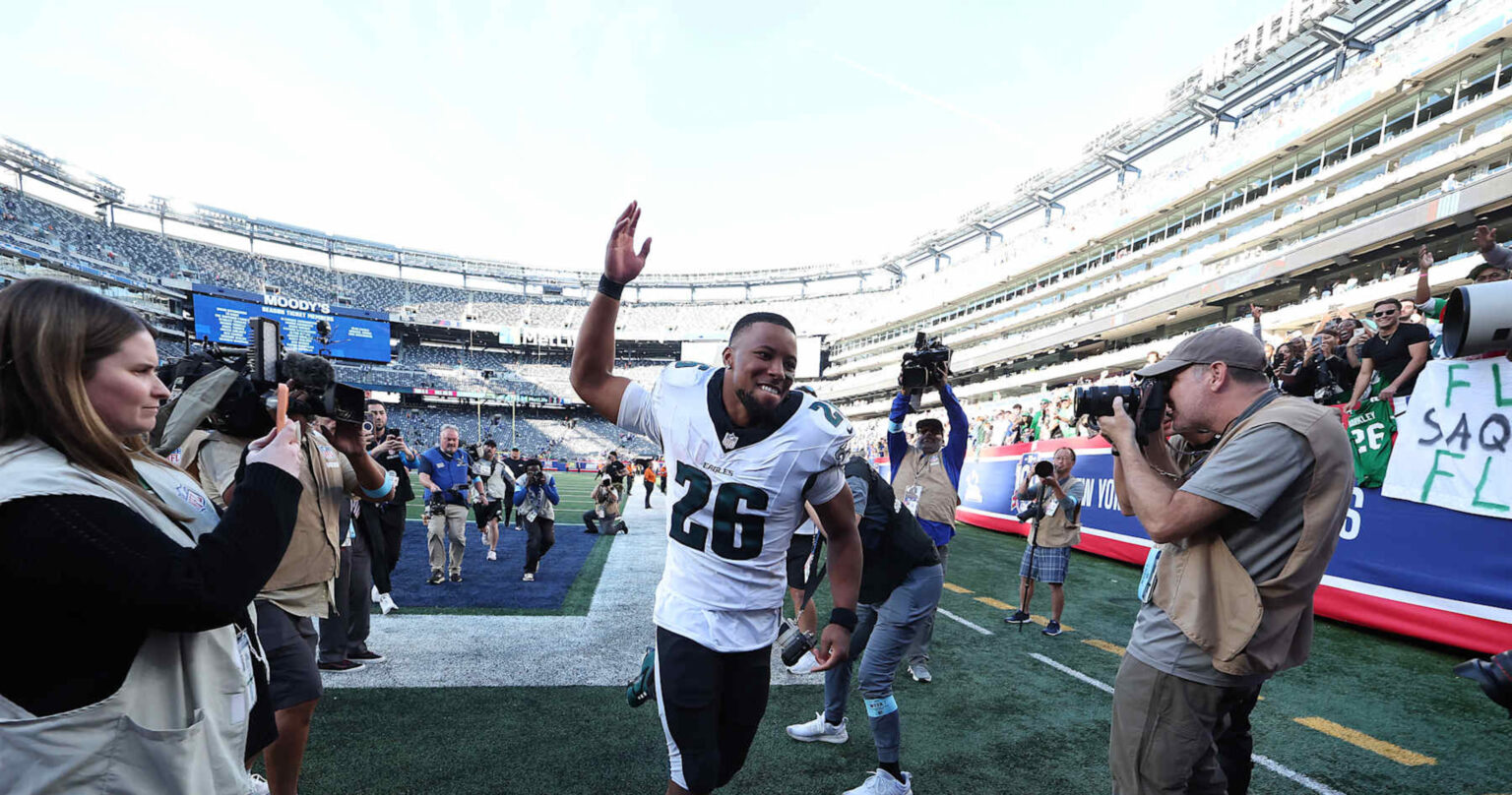 Video: Eagles’ Saquon Barkley Reveals Reaction to Boos from Giants Fans in NY Return