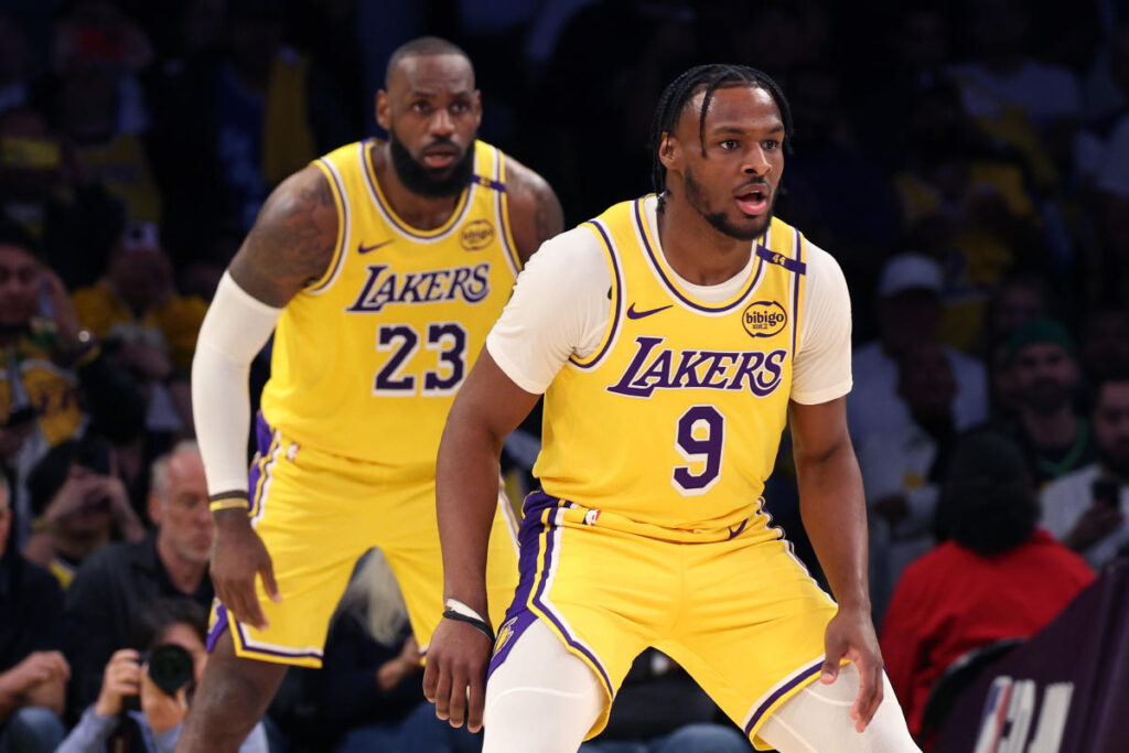 History or hype? LeBron and Bronny James share spotlight in symbolic, yet complex Lakers win