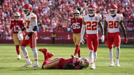 Shanahan fears Aiyuk sustained torn ACL in 49ers’ loss to Chiefs