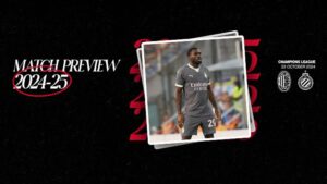 AC MILAN v CLUB BRUGGE: MATCH PREVIEW