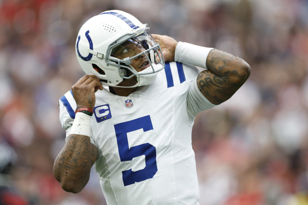 Colts QB Anthony Richardson on reason for brief exit versus Texans: ‘Tired, ain’t gonna lie’