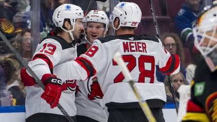 Nico Hischier’s three-point night helps Devils cruise to 6-0 win over Canucks