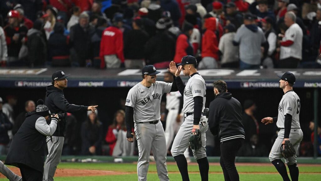 Yankees get to Guardians closer Clase again, score 2 runs in 9th to win 8-6 and take 3-1 ALCS lead