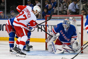 Against Shesterkin, Red Wings Can’t Overcome Miscues in 4-1 Loss