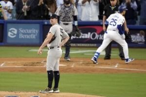 World Series 2024: Carlos Rodón falters, Dodgers’ bats feast on his fastball in another Yankees loss