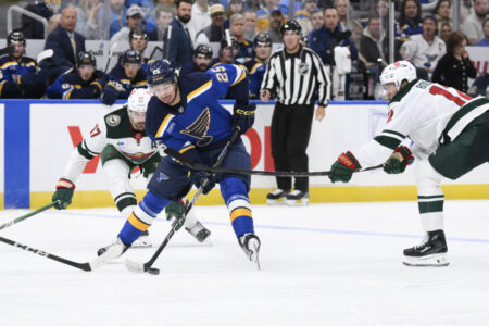 GAME RECAP: St. Louis Blues do plenty right, fall in home opener to Minnesota Wild 4-1