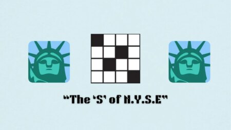 ‘The ‘S’ of N.Y.S.E.’ NYT Mini Crossword puzzle clue answer and hints