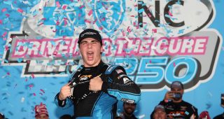 Sam Mayer prevails in NASCAR Overtime, wins Xfinity Series race at Charlotte Roval