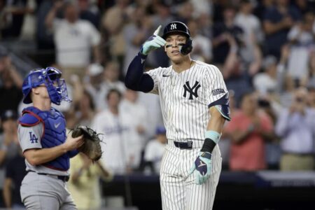 99 problems but a Dodgers pitch ain’t one. Aaron Judge hits L.A. like no one else in history