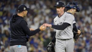 Tim Hill’s dominance of Dodgers in Game 2 puts spotlight back on Yankees’ controversial bullpen call in World Series opener