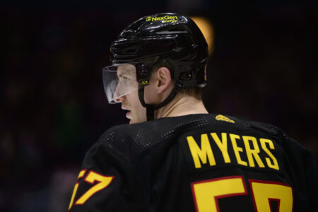 Canucks Tyler Myers Leaves Game Against The Flyers With Injury