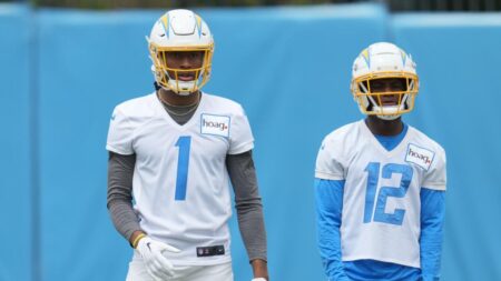 Chargers WRs Quentin Johnston, Derius Davis doubtful; DE Joey Bosa questionable