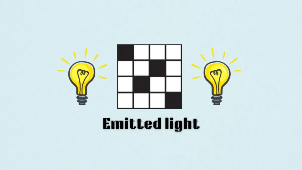 ‘Emitted light’ NYT Mini Crossword puzzle clue answer and hints