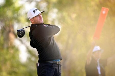 Taylor Pendrith flirts with sub-60 round, shoots sizzling 61 to lead at 2024 Shriners Children’s Open