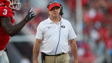 Georgia coach Kirby Smart says he doesn’t remember shoving Mississippi State QB Michael Van Buren Jr.