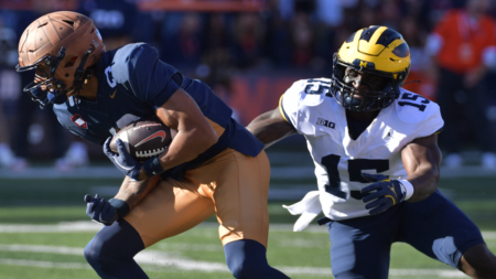 Michigan in danger of missing bowl game: Wolverines face tough road to six wins after loss to Illinois