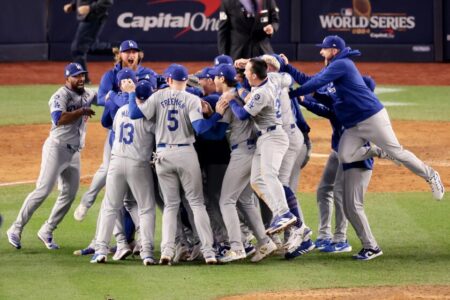 ‘Epitome of our season’: Inside the night the Dodgers won their eighth World Series title