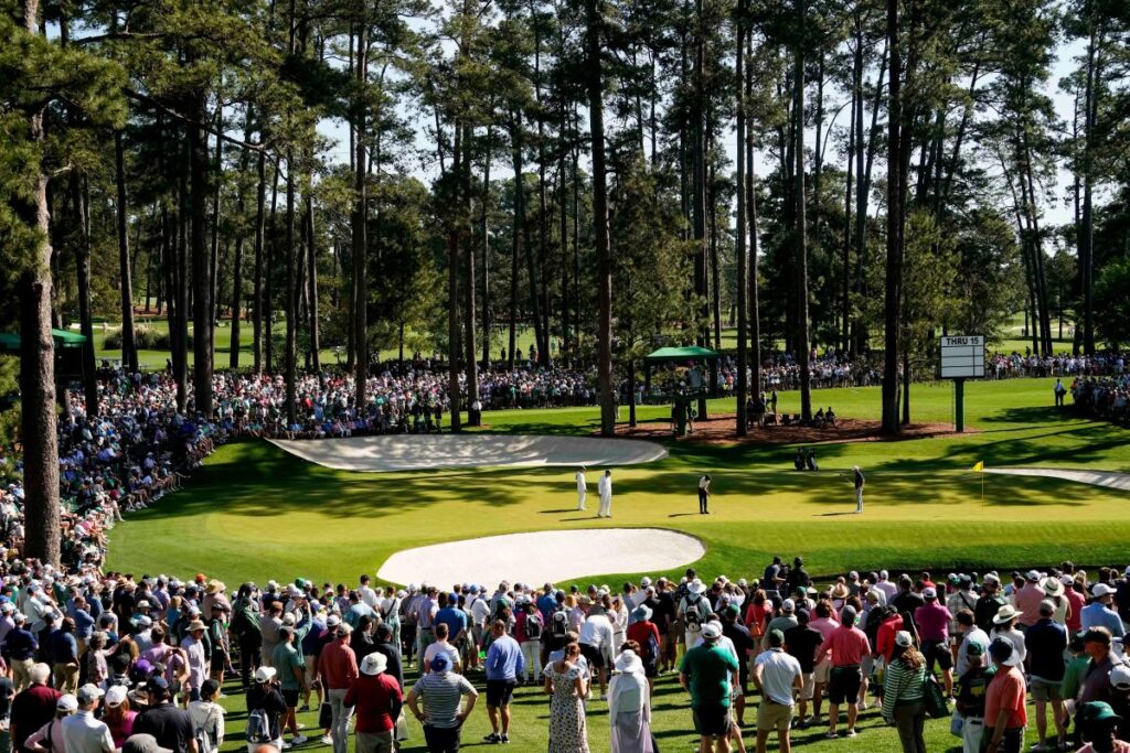 Aerial footage shows dozens of trees missing at Augusta National after damage from Hurricane Helene