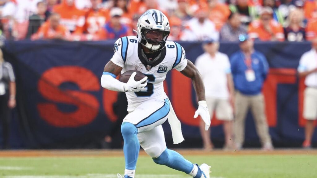 Panthers place RB Miles Sanders on IR; RB Jonathon Brooks will make NFL debut